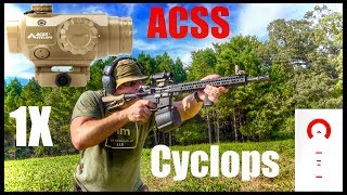 Primary Arms Cyclops 1x Prism Scope With ACSS Reticle Review [upl. by Maltz]