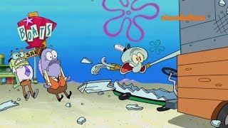 SpongeBob SquarePants Sanitation Insanity clip [upl. by Enomed381]