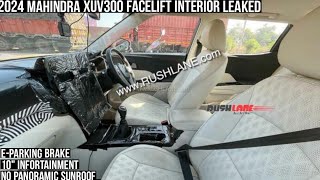 2024 Mahindra XUV300 Facelift Interior Leaked All Details Must Watch🔥🔥 [upl. by Norvol]