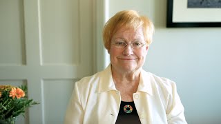 Videotervehdys Vuoden 2023 Helsinki Pride tapahtuman suojelijana toimii presidentti Tarja Halonen [upl. by Kcirred528]