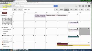 Tutorial Basico de Google Calendar 2016 [upl. by Ylevol501]