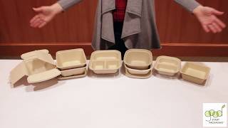 DEMO Compostable Fiber ToGo Boxes [upl. by Nelaf780]