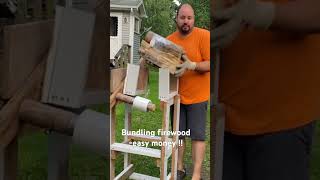 Bundling firewood easy money youtubeshorts shorts short viral viralvideo firewood diy [upl. by Uyekawa]