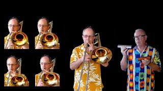 Twilight at the Zocalo for Five Trombones and Percussion [upl. by Blount]