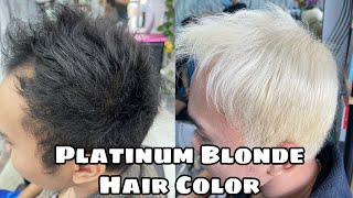 Hair Bleaching Tutorial  Platinum Blonde Hair Color  Chading [upl. by Abihsat527]