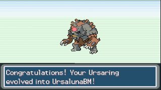 How to evolve Ursaring into Ursaluna Blood Moon in Pokemon Shiny Gold Sigma 151 [upl. by Maribelle]