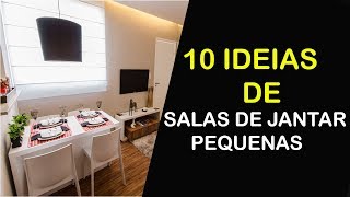 10 IDEIAS DE SALAS DE JANTAR PEQUENAS E MODERNAS COM ESPELHO BEM DECORADAS [upl. by Sherurd]