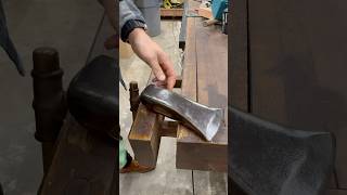 Any tips on sharpening an axe 🪓 carpenter lumberjack axe fyp diy sharpentheaxe pov daily [upl. by Enyaj]