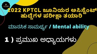 Introduction  Mental ability for KPTCL Junior assistant Exam  Join 2 Learn [upl. by Belldas]