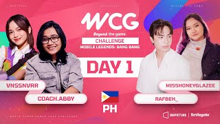 WCG 2024 CHALLENGE PH MLBB Tournament  DAY 1 [upl. by Balkin]