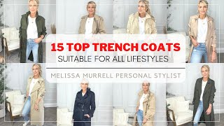 15 TOP TRENCH COATS 2022 Every Style to Suit Every Lifestyle Trench Coat amp Raincoat Haul [upl. by Ynnol]