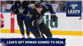 Toronto Maple Leafs avoid arbitration with Connor Dewar what do they do with Nick Robertson [upl. by Meekar]