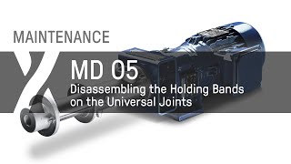 Maintenance MD  05  Disassembling the Holding Bands on the Universal Joints [upl. by Longan]