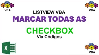 Marcar Checkbox de Listview Excel VBA via Códigos [upl. by Tasia]