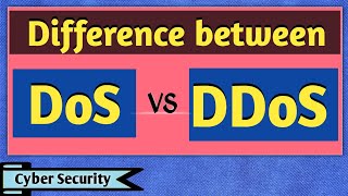 Difference between DoS and DDoS Attack  DoS Attack and DDoS Attack  DoS vs DDoS  Cyber Security [upl. by Michiko370]