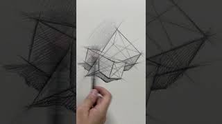 鉛筆畫 素描幾何體 穿插體結構 geometricaldrawing [upl. by Iona151]