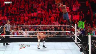 Raw  John Cena vs CM Punk  No 1 Contenders Match [upl. by Pihc]