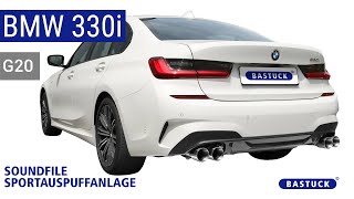 Sportauspuffanlage  BMW 330i G20  BASTUCK [upl. by Tuttle]