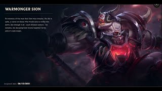 WARMONGER SION SKIN SPOTLIGHT11152024 [upl. by Wolff]