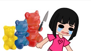 Abcdefg gummy bears are chasing me one is red one is blue one is trying to steal my shoe [upl. by Atinomar978]