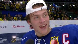 2024 World Juniors  Rutger McGoarty on Winning Gold [upl. by Quickel]