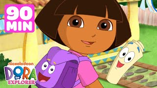 Dora the Explorer Backpack amp Map Games 🗺️ 🎒 90 Minutes  Dora amp Friends [upl. by Elsilrac]