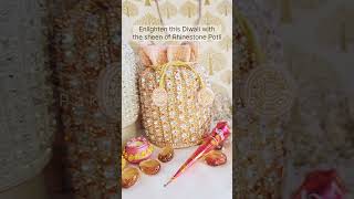 Embellished potli potli latestbag partyclutches bridalpurse potlibag trendingshorts bridetobe [upl. by Einnek6]