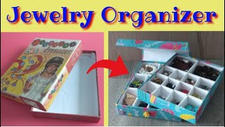 How to make jewelry box at home  DIY jewelry organizer with box [upl. by Carver285]