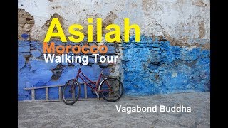 Asilah Morocco Free Walking Tour Video and Map [upl. by Eirrehs82]