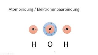 Bindung in Molekülen  Elektronenpaarbindung [upl. by Iddet]