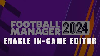 Real Time Editor for You How to Enable InGame Editor in Football Manager Mobile 2024 [upl. by Abey]