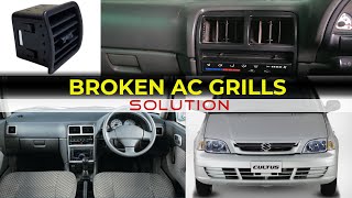 Suzuki Cultus AC Grill repairing  DIY solution [upl. by Llerrahs84]