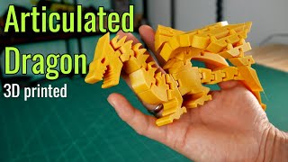 3D printed Articulated Dragon [upl. by Howenstein]