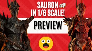 Sauron Lord of the Rings Figure 16 Scale  Dragon Play Sauron Preview [upl. by Lindon]