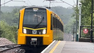 Tyne and Wear Metro  555005 at Callerton Parkway [upl. by Arotal]