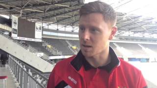 INTERVIEW Robinson and Martin ahead of Hull [upl. by Eimilb]