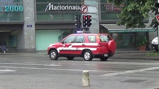 Pompiers Genève voiture 4  Command car 4 Geneva [upl. by Drida902]