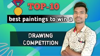 🥇Top10 best painting ideas to win a drawing competition easily🥇drawingcompetition painting [upl. by Medor]