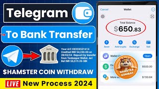 Telegram Wallet Se Paise Kaise Nikal  Hamster Kombat Telegram Wallet Withdraw  Telegram Withdraw [upl. by Morrissey613]