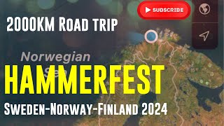 Hammerfest Road Trip 2024 including stopping to see Santa in Finland [upl. by Spindell]