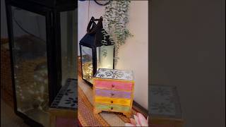 Transformed old Wooden Storage Box resinart diwali decoration diy craft oldisgold ytshorts [upl. by Yeta987]