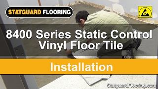 Static Control Vinyl Floor Tile Installation  Statguard® Flooring  8400 Series Tile [upl. by Anyer]