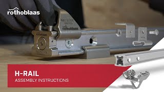 HRAIL assembly instructions horizontal rail system – Rothoblaas [upl. by Epilihp]