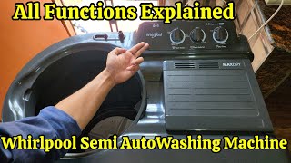 Whirlpool Washing Machine All Functions  Settings Tested and Explained in Detail [upl. by Revilo666]