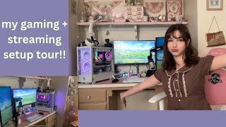 a tour of my gaming  streaming setup  ft trinkets [upl. by Missy474]