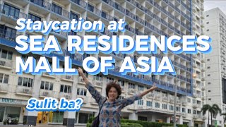 Staycation at Sea Residences Mall of Asia Pasay City Philippines Condotel Free Swimming Pool [upl. by Nylyahs726]