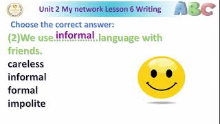 English prep 1 Lesson 6 Unit 2 My network [upl. by Ynomrah]