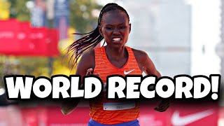 Ruth Chepngetich Breaks Marathon World Record  Chicago Marathon 2024 [upl. by Yrret113]