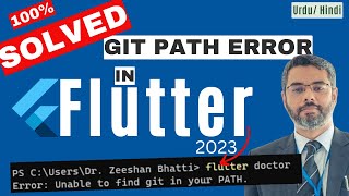 SOLVED Flutter Error Unable to find git in your PATH  flutter git path error 100 fix [upl. by Racklin]