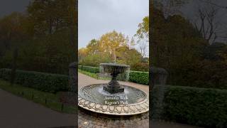 London Vlog 2024 Autumn Walk Regents Park Broad Walk Canal Fountains English amp Japanese Gardens [upl. by Submuloc]